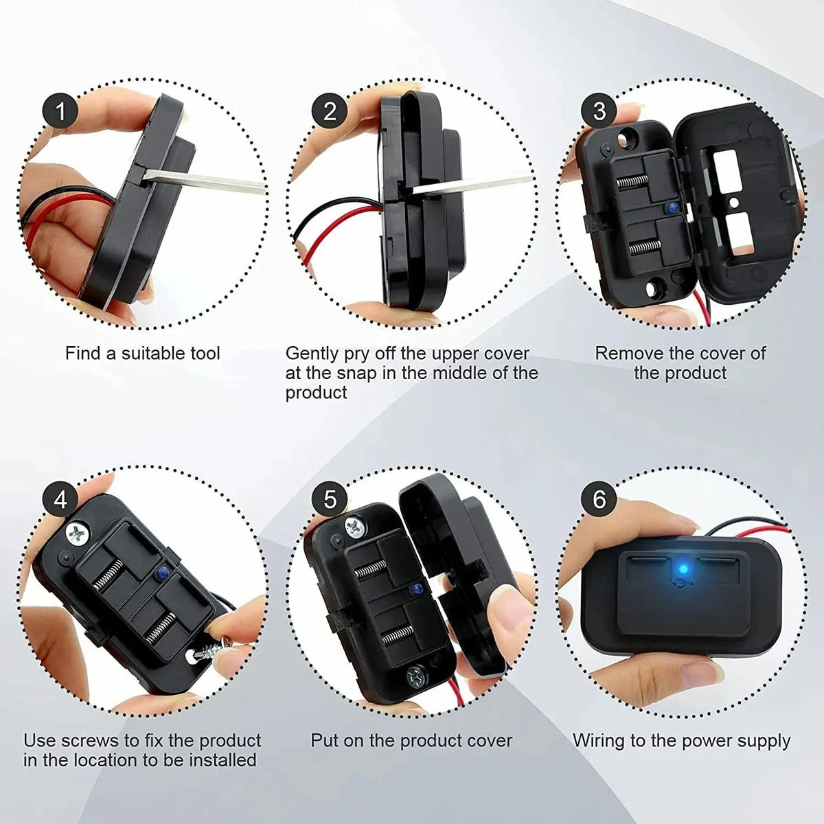12V 24V 5V 4.8A Dual USB Port Fast Charger Car Charger Socket Power Outlet