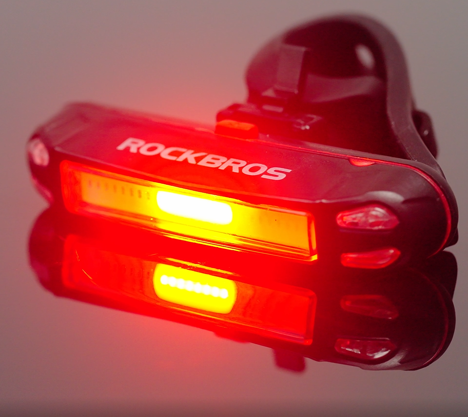 ROCKBROS Waterproof LED Bike Rear Light Rechargeable Red Light Bicycle Light