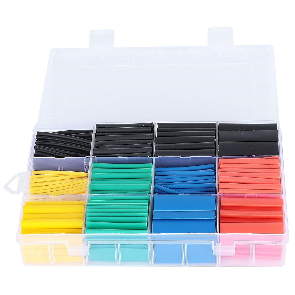 530pcs Heat Shrink Tubing Insulation Shrinkable Tube Assortment Cable Sleeve