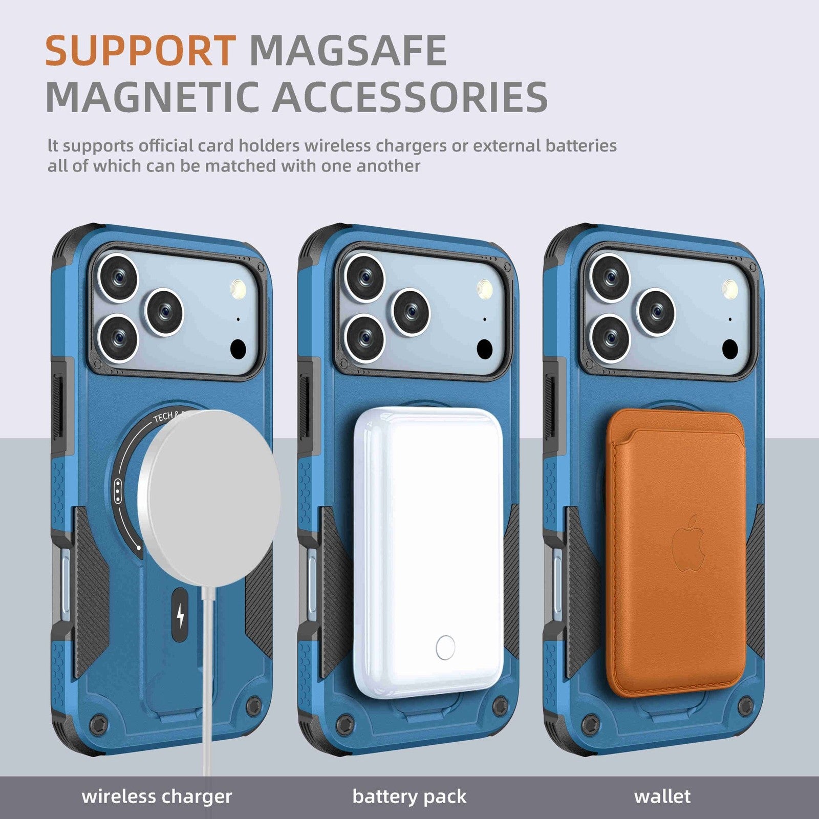 Magnetic Kickstand Case for iPhone 17 Pro Max