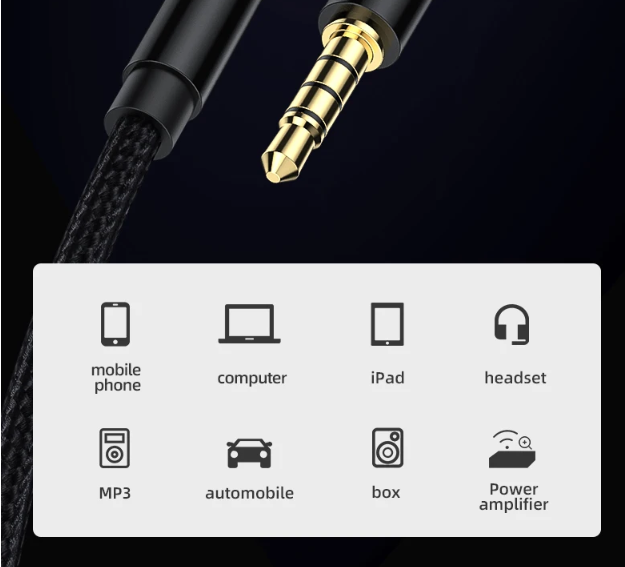 3M AUX Male to Female Cable Audio 3.5mm Headphone Stereo Extension Cord