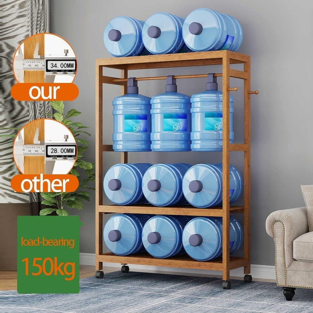 Wooden Coat Rack on Wheels 100cm