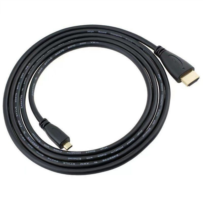 Micro HDMI to HDMI Male Cable 1.4V Gold Plated HD 1080P Digital HDTV Lead 3M