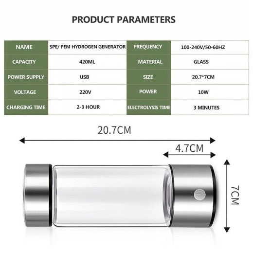 Hydrogen Water Generator Bottle