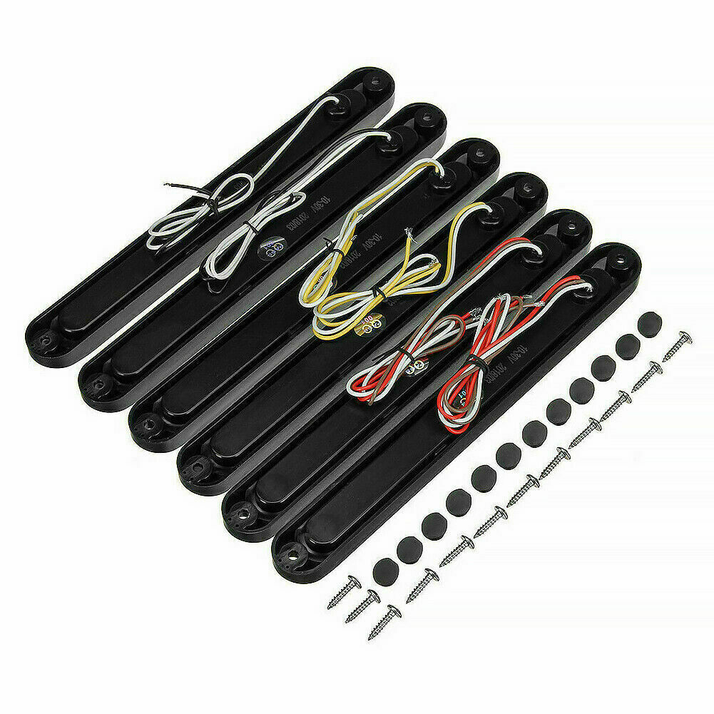 6x 15 LED Tail Lights UTE STOP Brake Indicator Reverse Slim Truck Trailer Light