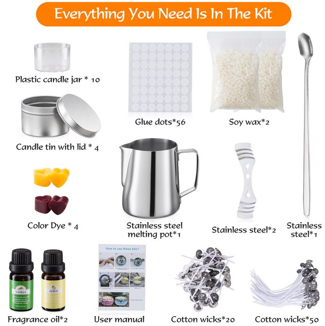 Candle Making Kit DIY Candles Tool Set Wicks