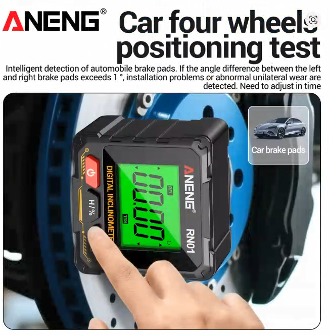 ANENG RN01 Digital Inclinometer Angle Measurement Level Slope Measuring