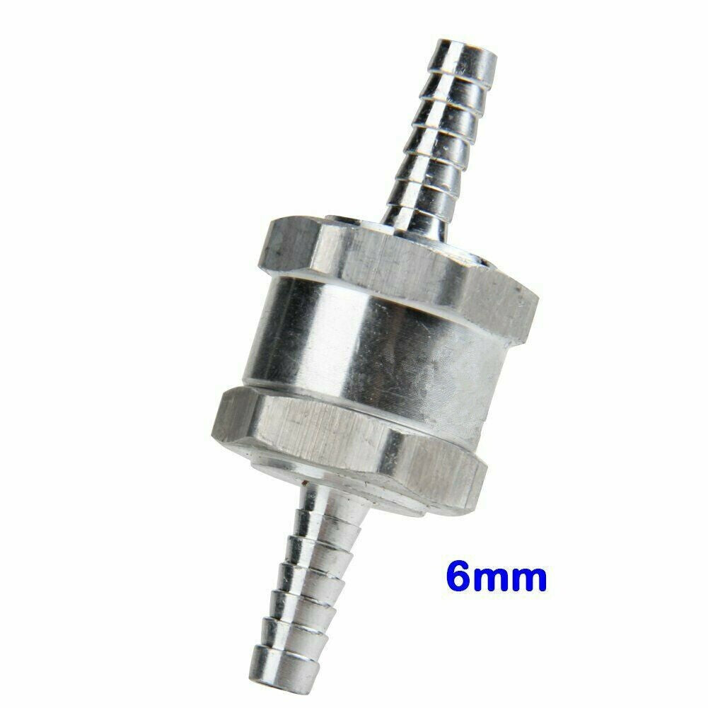 6mm Aluminum One-way Non-return Check Valve Fuel/Water/Gas/Air/Vacuum
