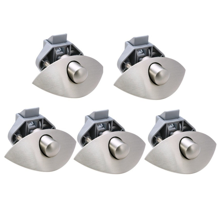 5x Half Moon Handle Caravan RV Cupboard/Drawer Zinc Alloy Push Lock Latch Knob