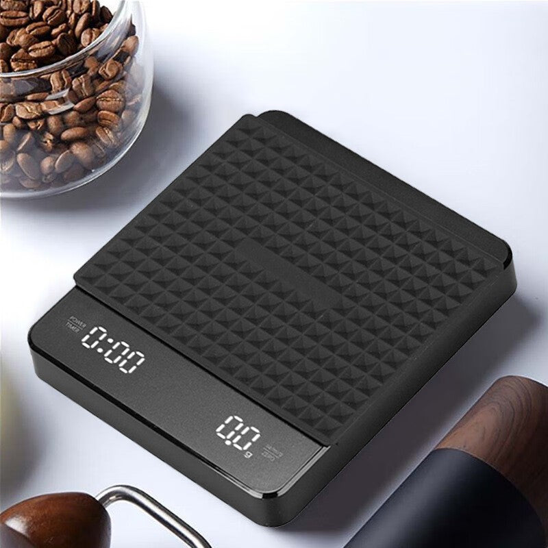 High Precision Digital Coffee Scale Rechargeable LED Display with Timer 3kg