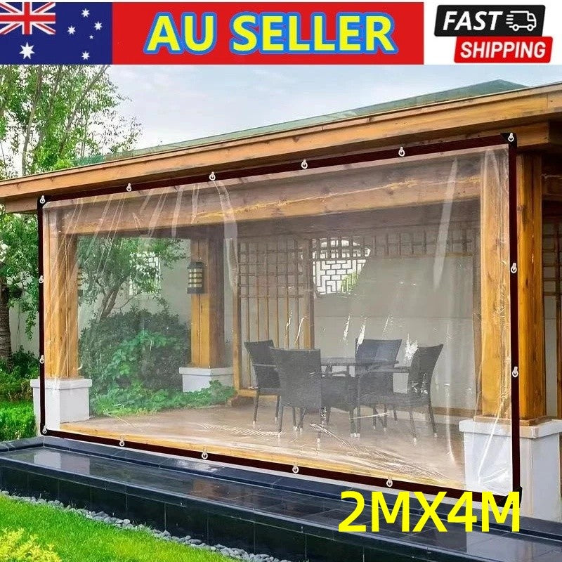 2MX4M Waterproof Clear Tarpaulin