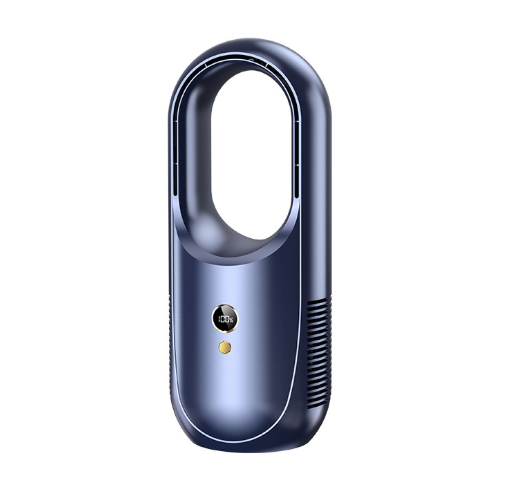 Bladeless Desk Fan Portable, Battery Operated with 6speeds, Quiet Cooling