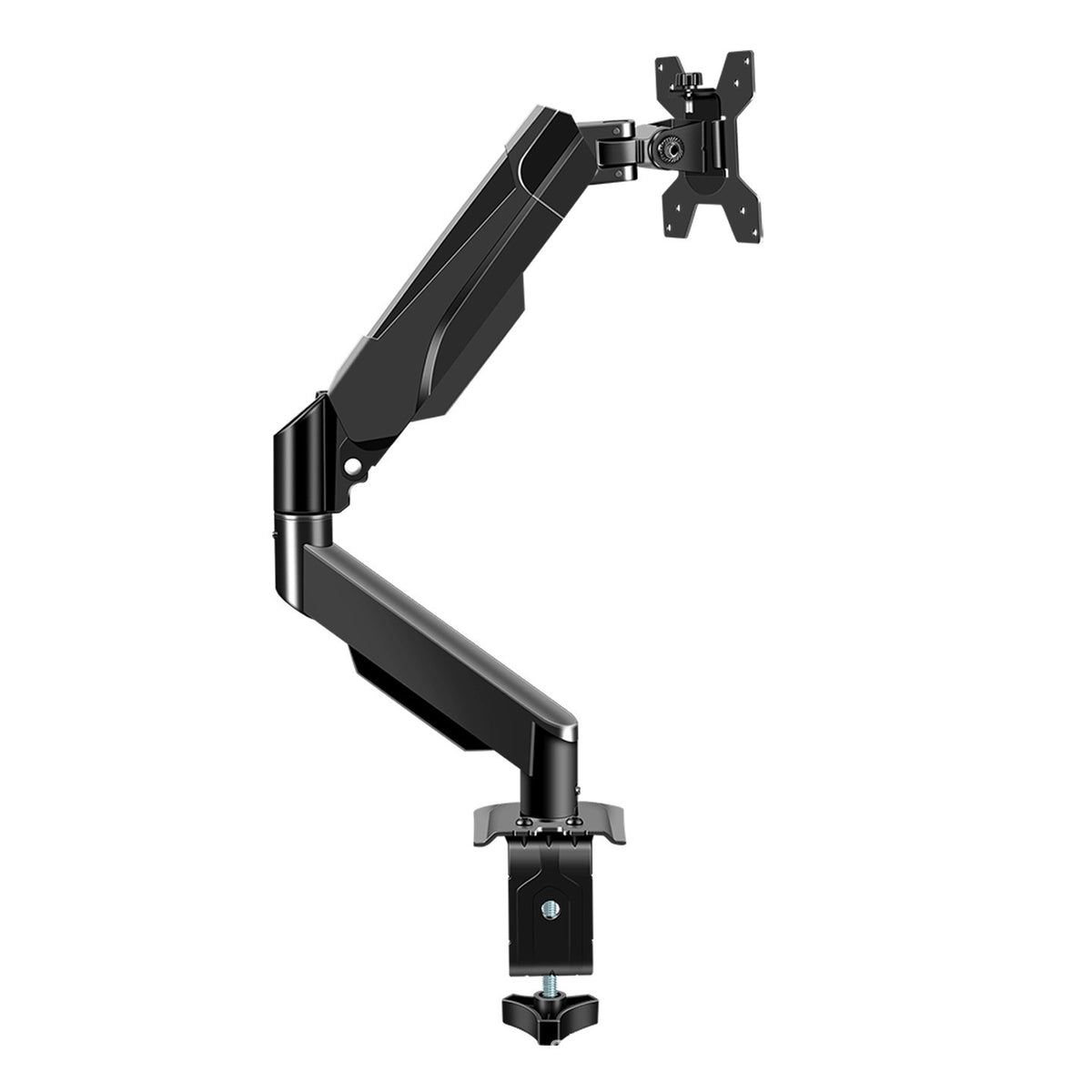 Monitor Desk Mount Gas Spring Arm 17-32in Screen Holder Table Clamp Grommet Base