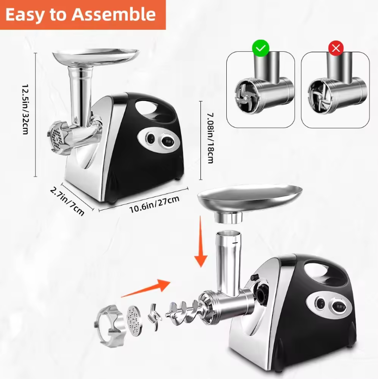 Electric Meat Grinder Mincer Sausage Filler