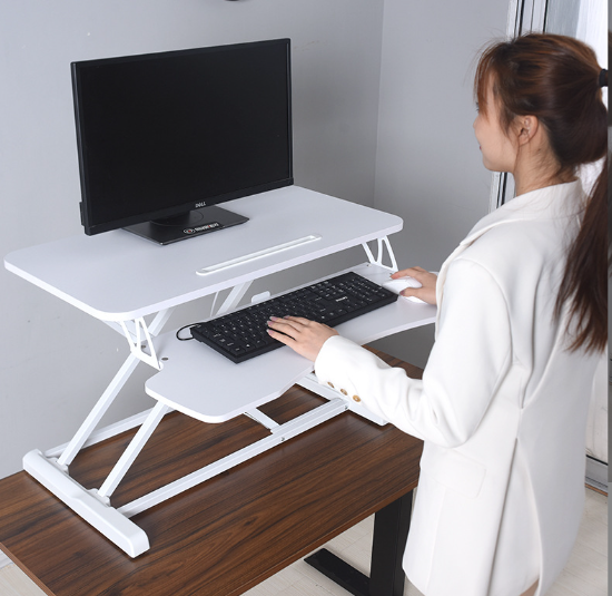 Laptop PC Monitor Computer Height Adjustable Table Standing Desk