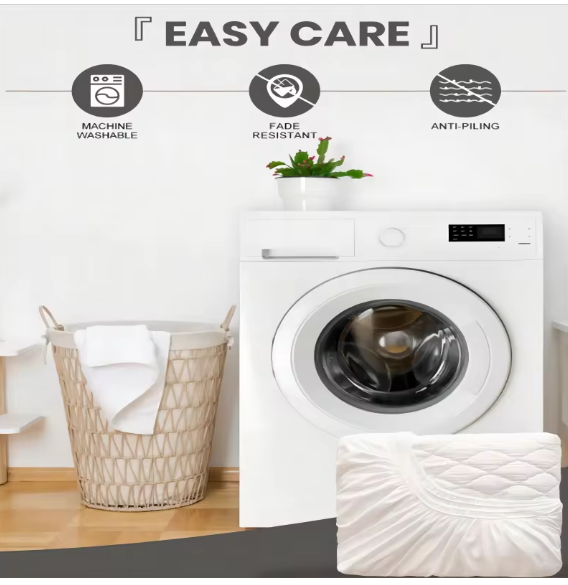 Queen Waterproof Mattress Protector Quilted Fitted Cover TPU Machine Washable