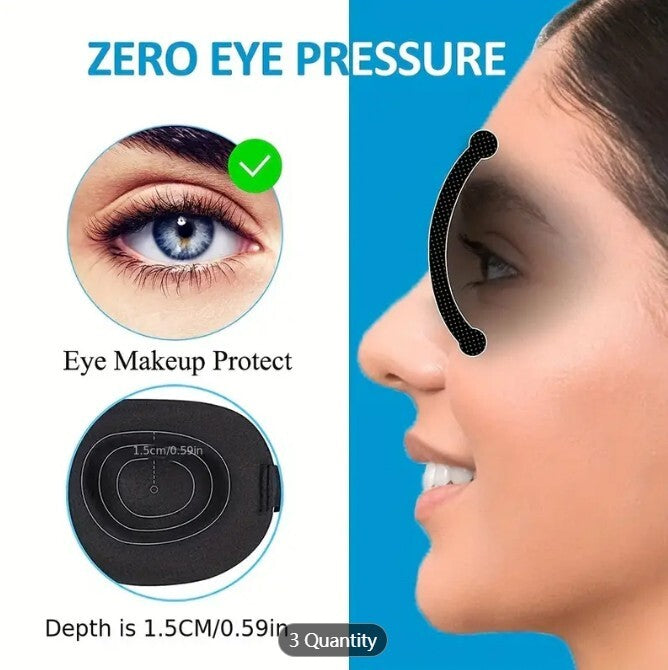 3D Sleep Mask Blindfold Eye Masks Cover Memory Foam Soft Padded