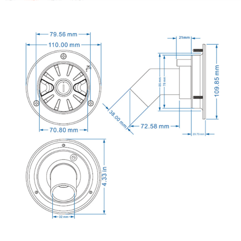 Gravity Water Inlet Filter RV Filler Neck Plastic Lockable Trailer Caravan Hatch