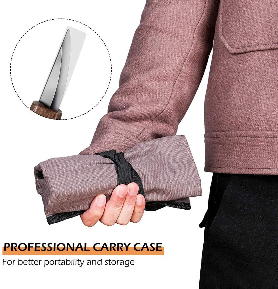 Wood Carving Tools Set 10 in 1 Wood Sculpture Tool Walnut Carving Knife Kit