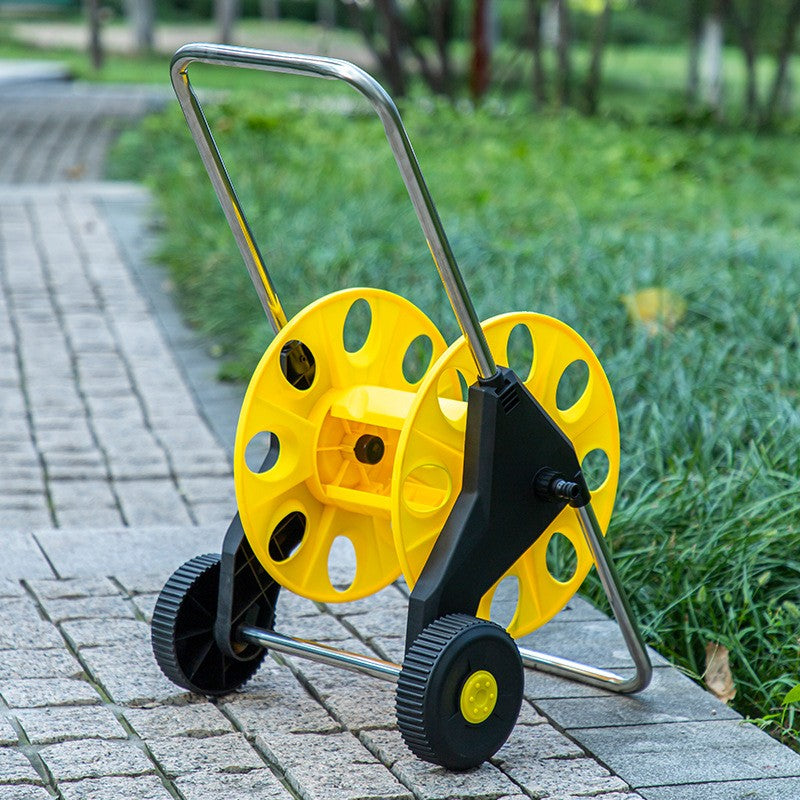 Hose Reel Cart with Wheels for Garden Hose Storage Heavy Duty Free Standing