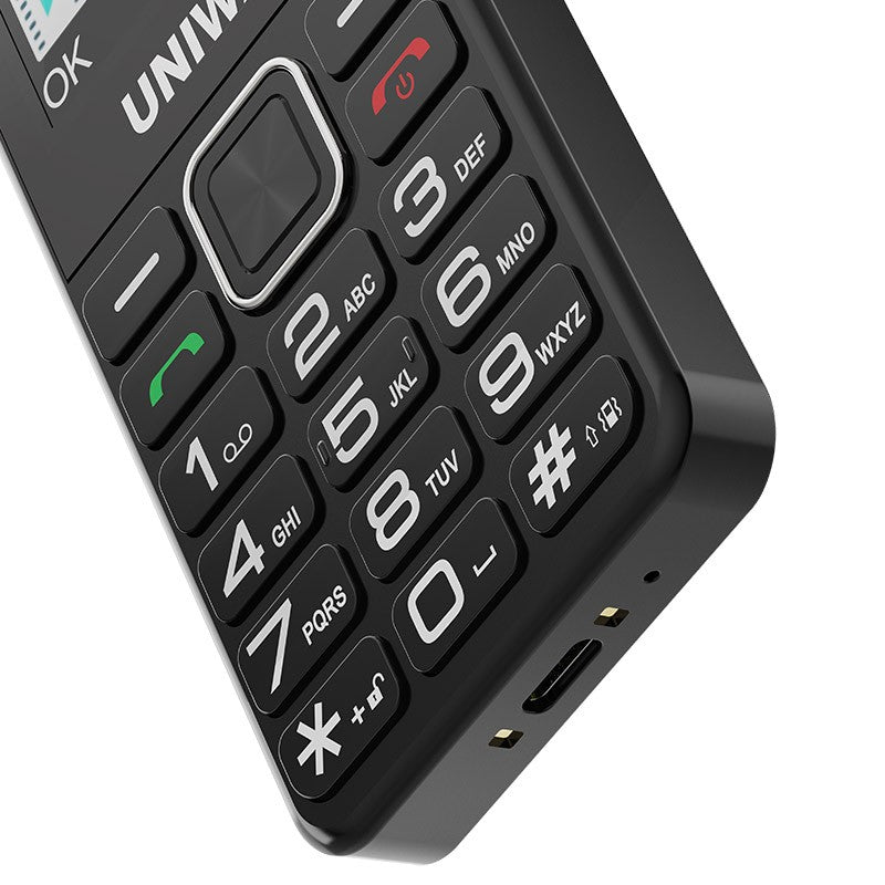 UNIWA V2000 2.4" 4G Mobile Dual SIM Big Button Cell Phone SOS Keyboard