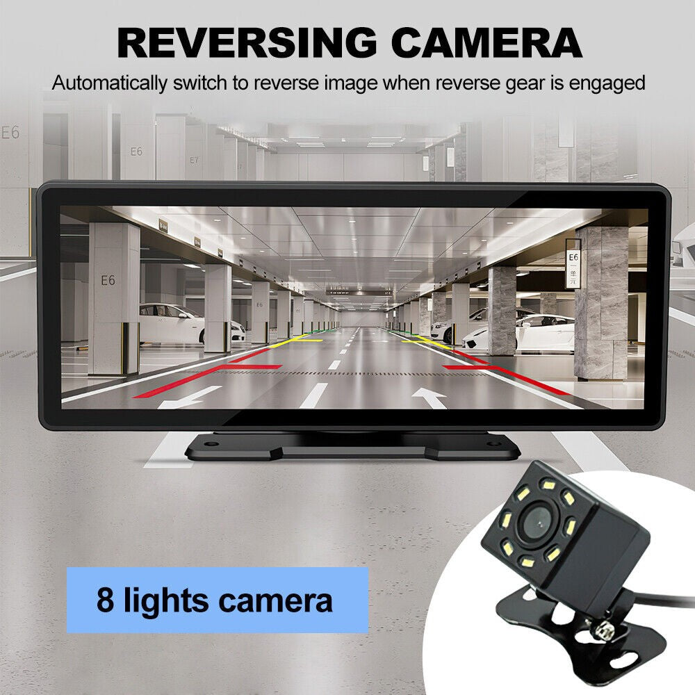 9" Portable Wireless Apple Carplay Android Car Stereo