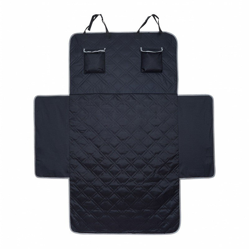 Dog Car Back Seat Cover Mat Pet Cat Protector Extender Hard Bottom Waterproof