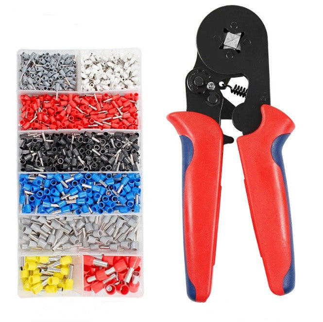1200PC Ferrule Crimper Electrical Terminals Bootlace 0.25-10mm² Cord End Ratchet
