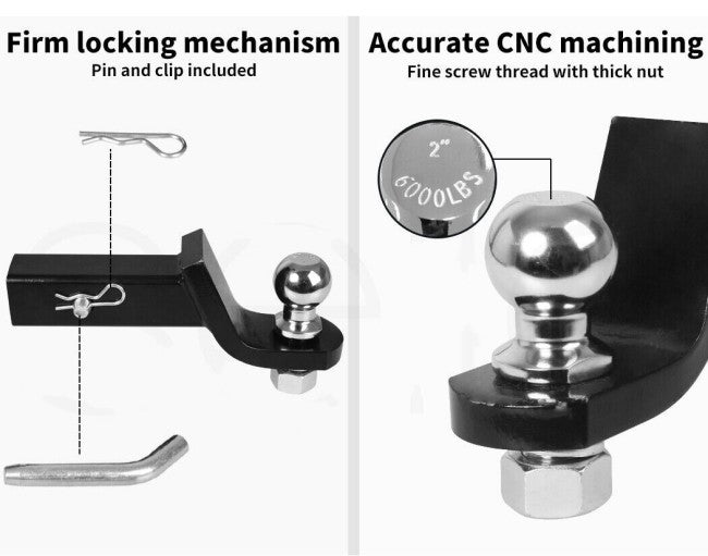 Tow Bar Tongue Hitch 5/8 Drop Towbar Ball Mount