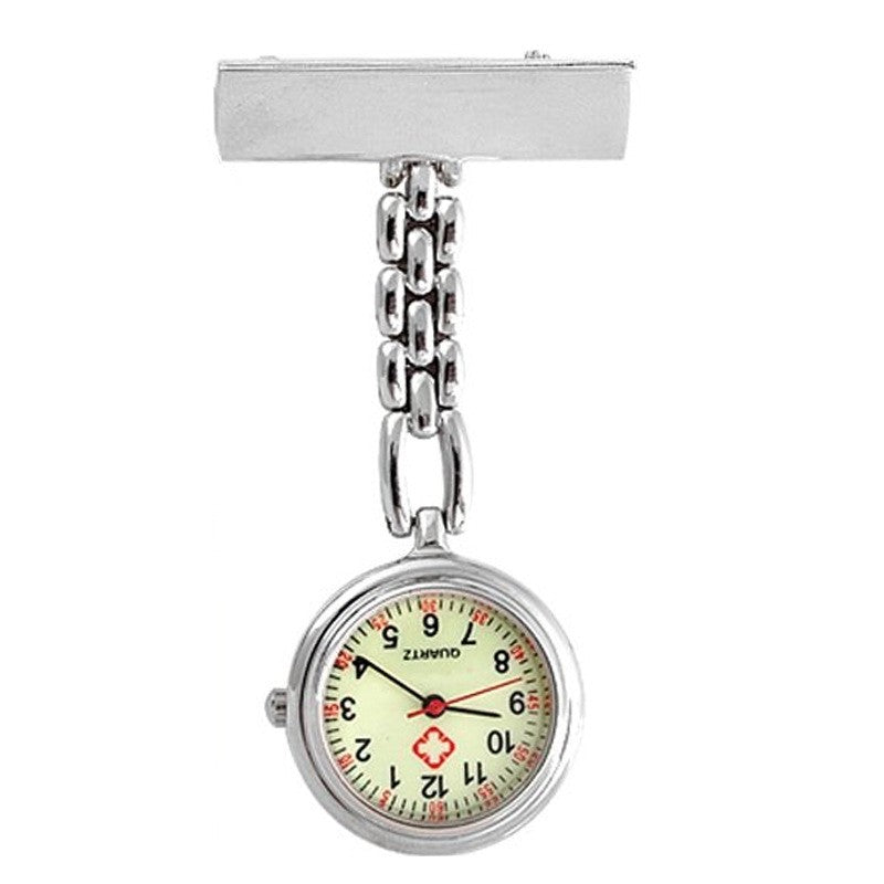 Nurse Watch Brooch Luminous Glow in Dark Pendant Pocket