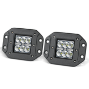 2 x 4inch Flush Mount LED Work Light Bar Flood 12V 24V Truck Reverse 5" Lamp