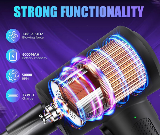 Cordless Electric Air Duster 51000RPM