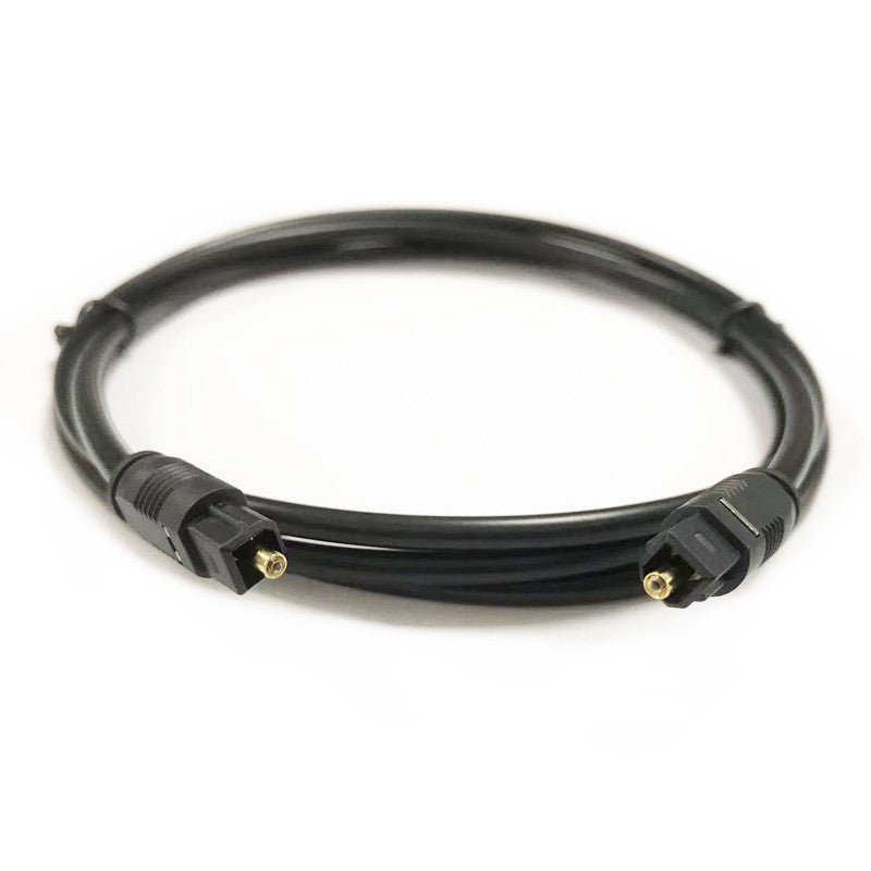 Ultra Premium Optical Fibre Digital Audio Cable Lead Cord Toslink Black SPDIF 1M