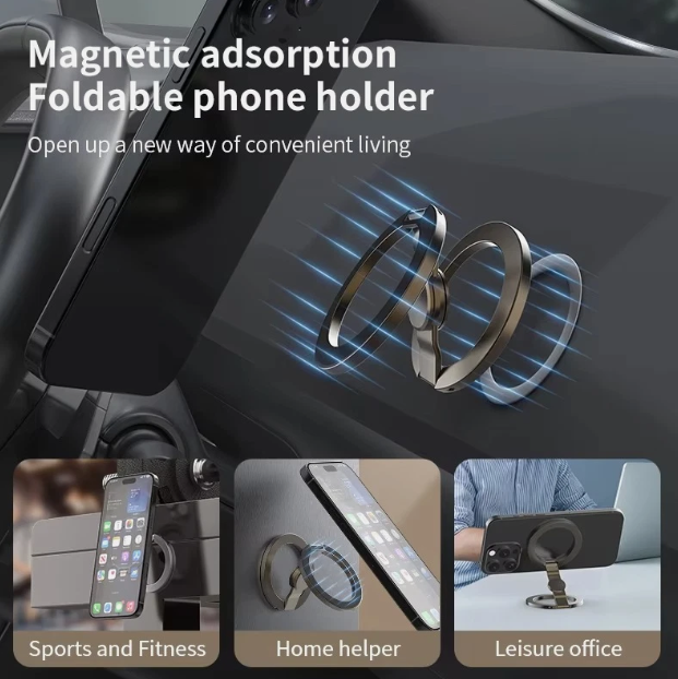 Foldable Cell Phone Grip Stand Double-sided Phone Stand For MagSafe