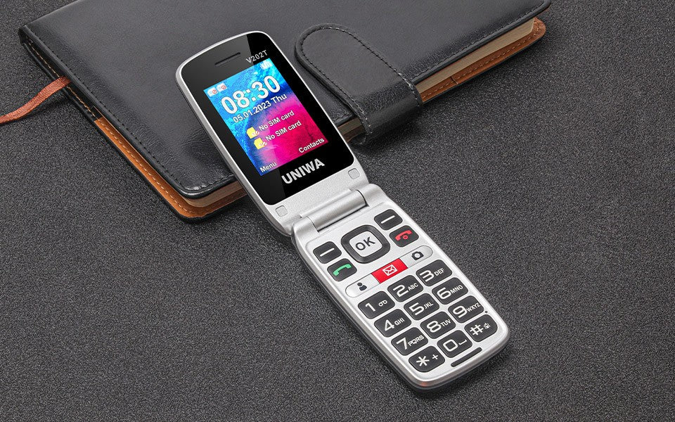 4G Big Button Mobile Flip Phone for Seniors Elderly Unlocked Red