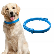 Blue Adjustable Flea Tick Collar for Cats Dogs Design Natural Ingredients Silico