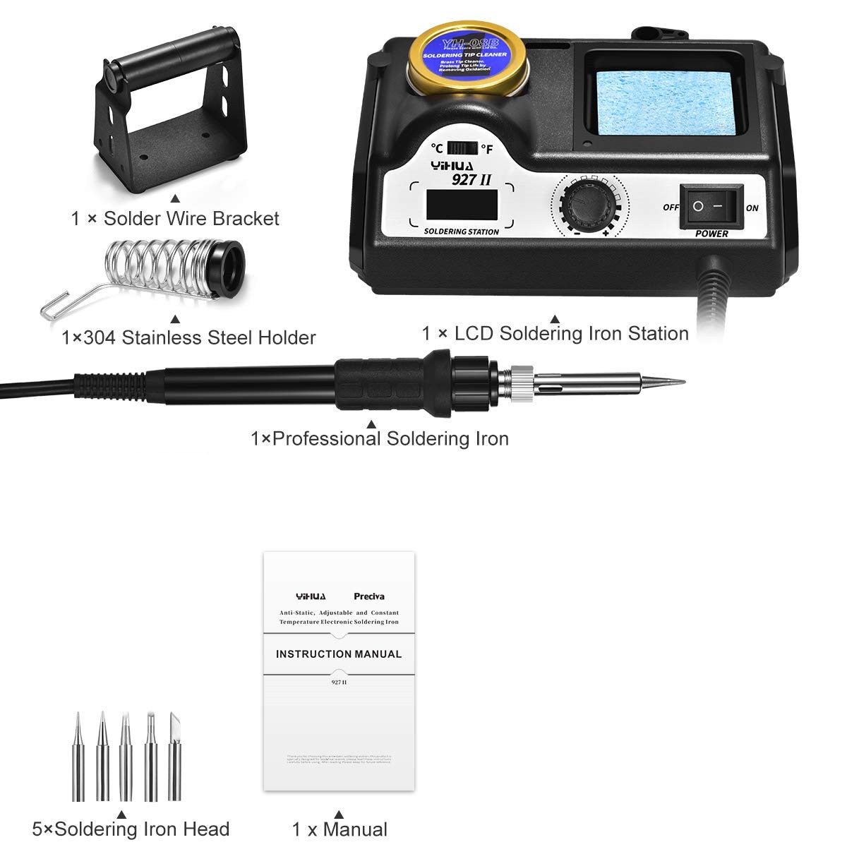 Electric Soldering Iron Station Kit
