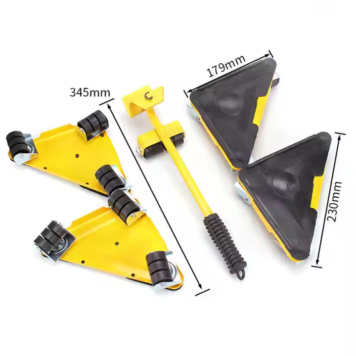 5PCS Furniture Lifter Heavy Roller Move Tool Set Moving Wheel Mover Sliders Kit