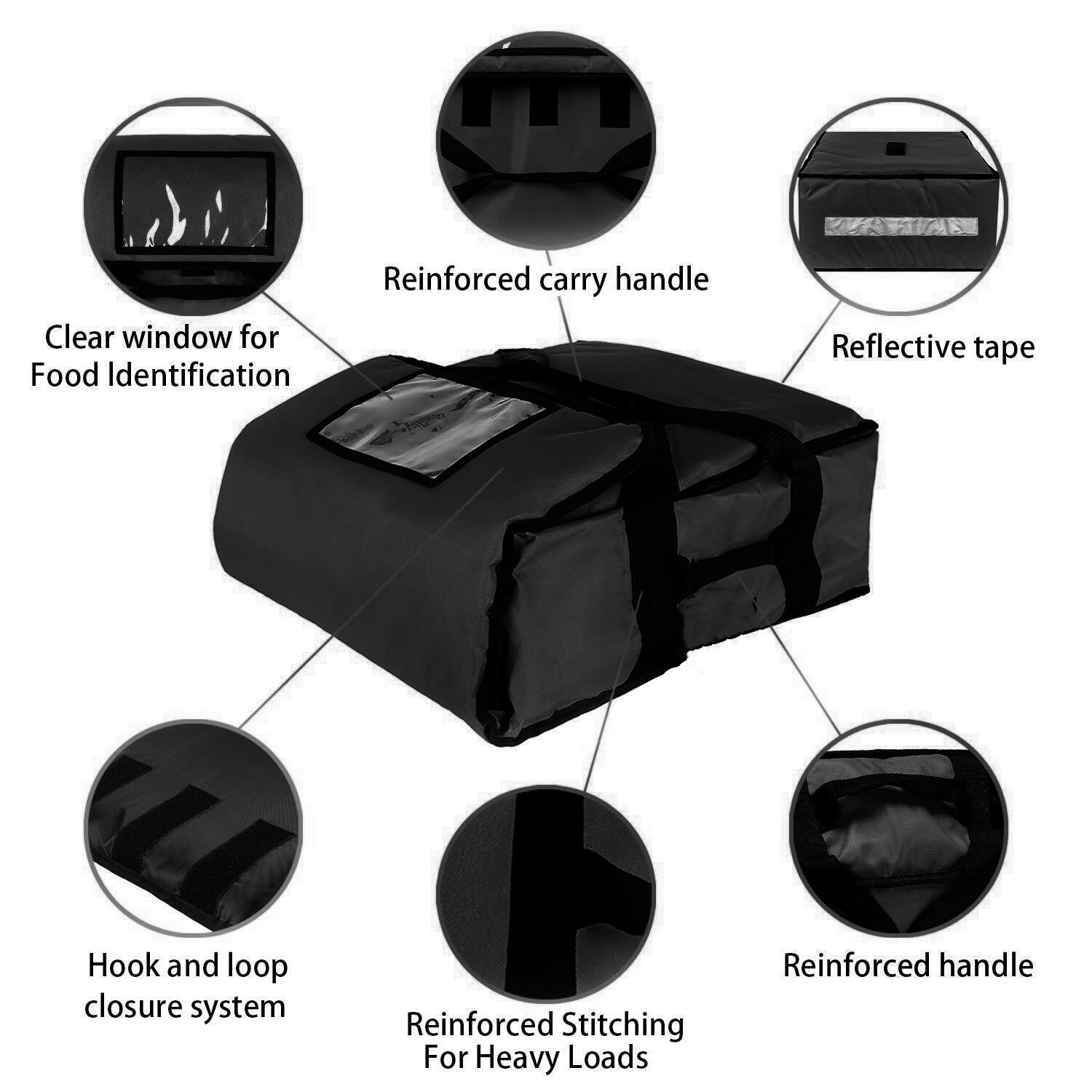 Food Pizza Delivery Bag Insulated