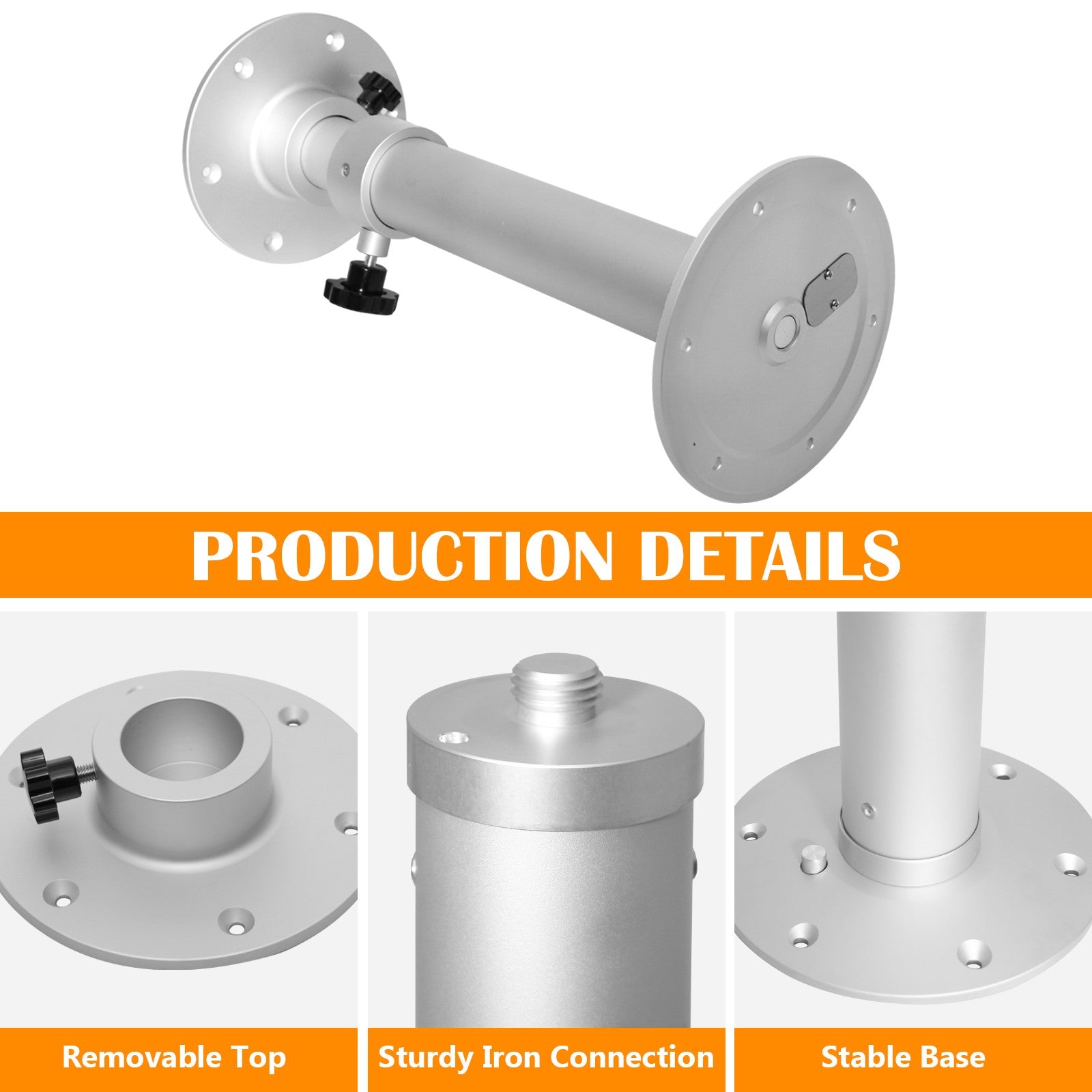 Table Pedestal Telescopic Furniture Leg for RV Marine Boat Caravan Motorhome