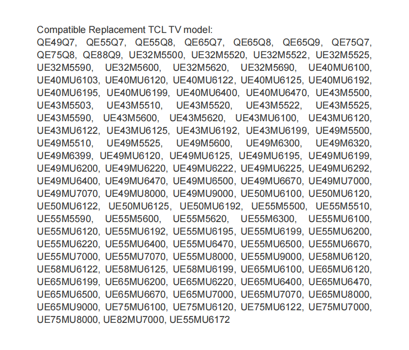 Replacement TCL TV Remote Control RC802N for TCL 4K LCD LED TV