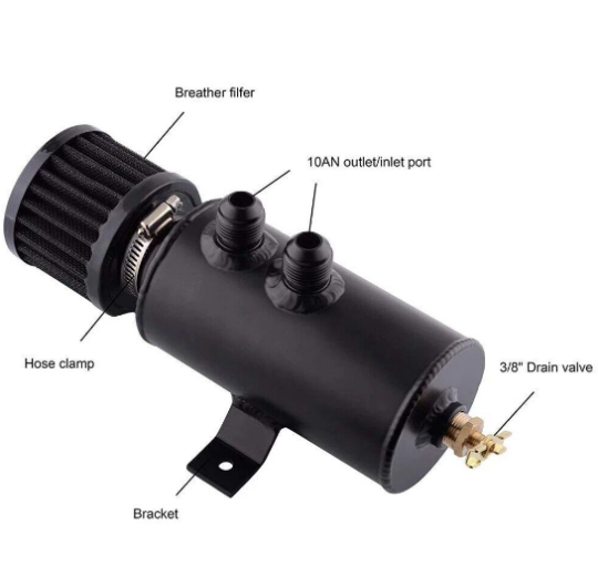 750ml Oil Catch Can Tank Kit
