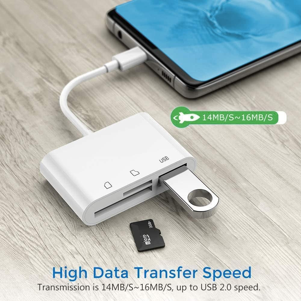 USB C SD/TF Card Reader Type C