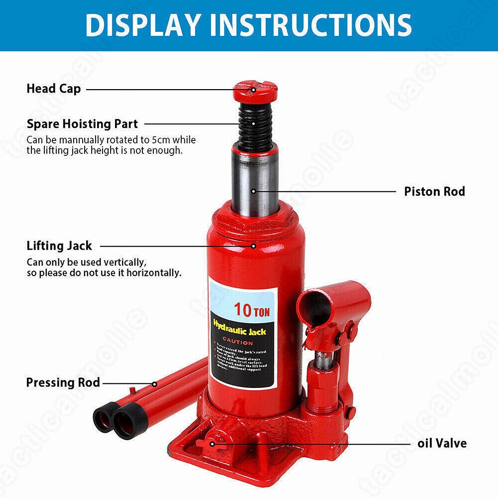 10 Ton Hydraulic Bottle Jack