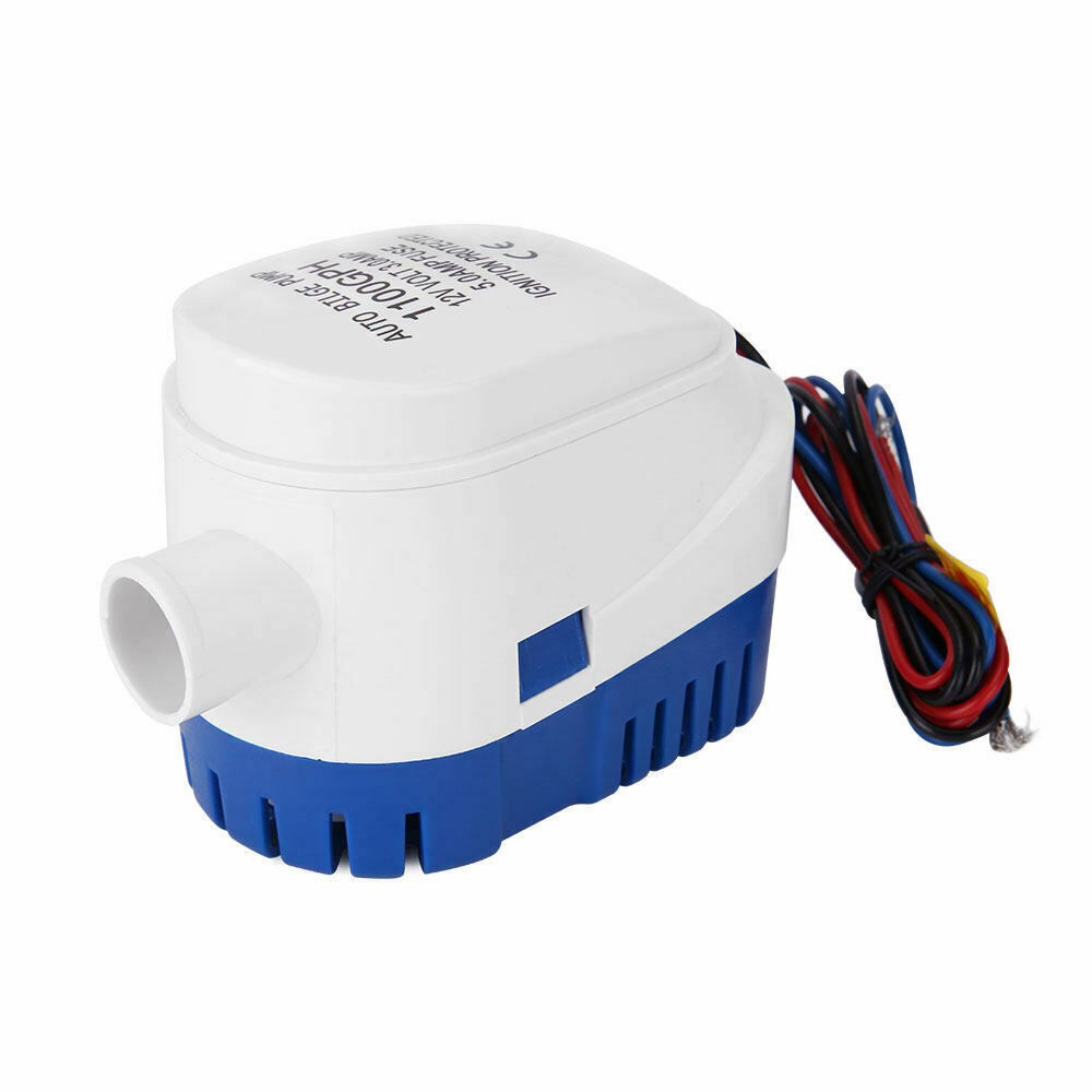 12V Bilge Pump Boat Automatic Water 1100GPH Auto Marine Submersible Float Switch