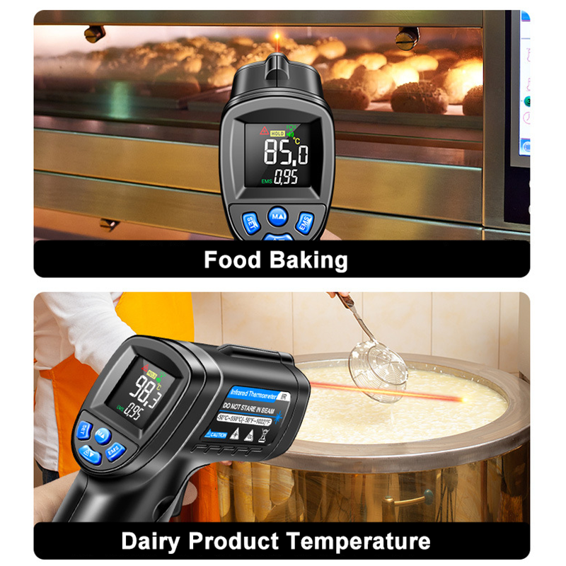 IR Infrared Thermometer Food Pizza BBQ Oven Laser Sensor Digital Temperature Gun