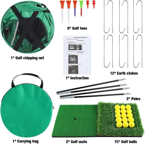 Golf Practice Net Hitting Net Golf Chipping Net Kit