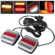 1 Pair 12V Magnetic LED Trailer Towing Light Kit Indicator for Trailer Truck Car
