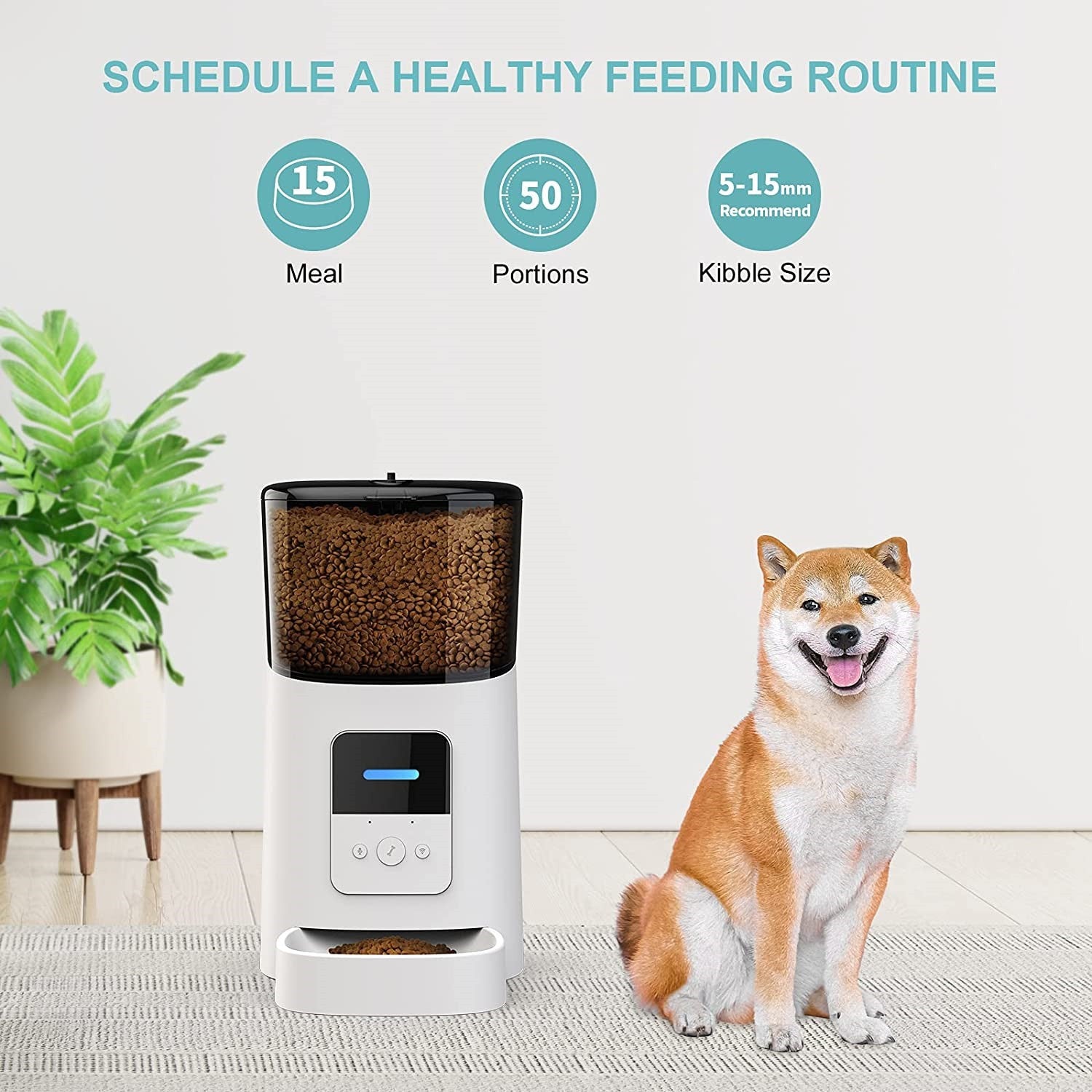 6L Automatic Cat Feeder Wi-Fi Enabled Smart Pet Feeder for Cats and Dogs