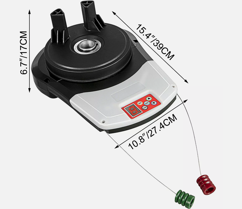Automatic Roller Door Opener Garage 800N Motor 2x Remote 25m² Rolling